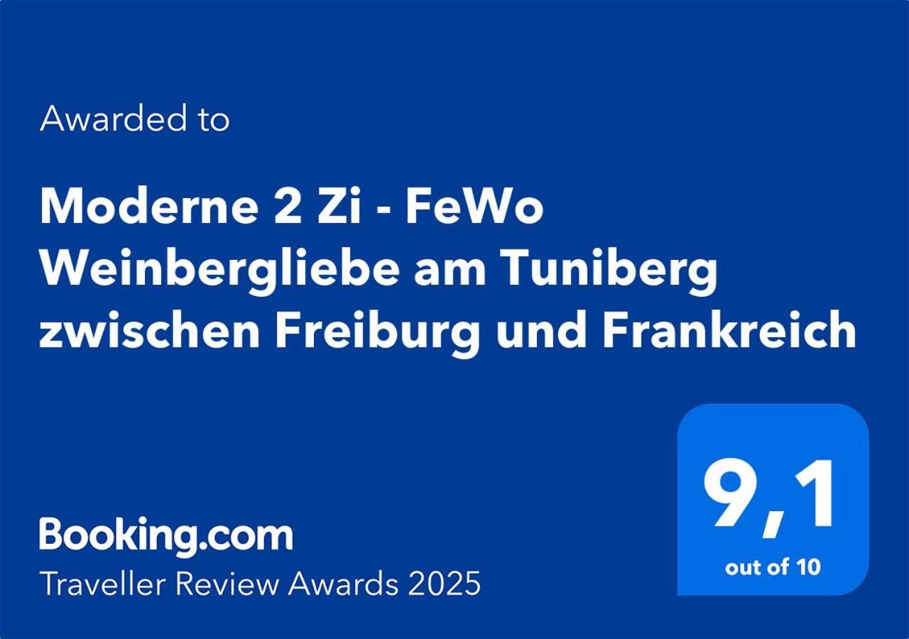 Moderne 2 Zi - Fewo Weinbergliebe Am Tuniberg Zwischen Freiburg Und Frankreich Merdingen Экстерьер фото